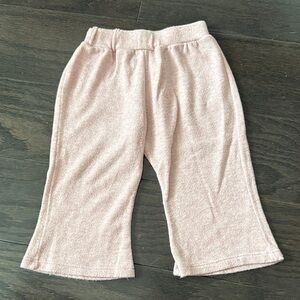 Soft Pink Kids Flare Sweatpants